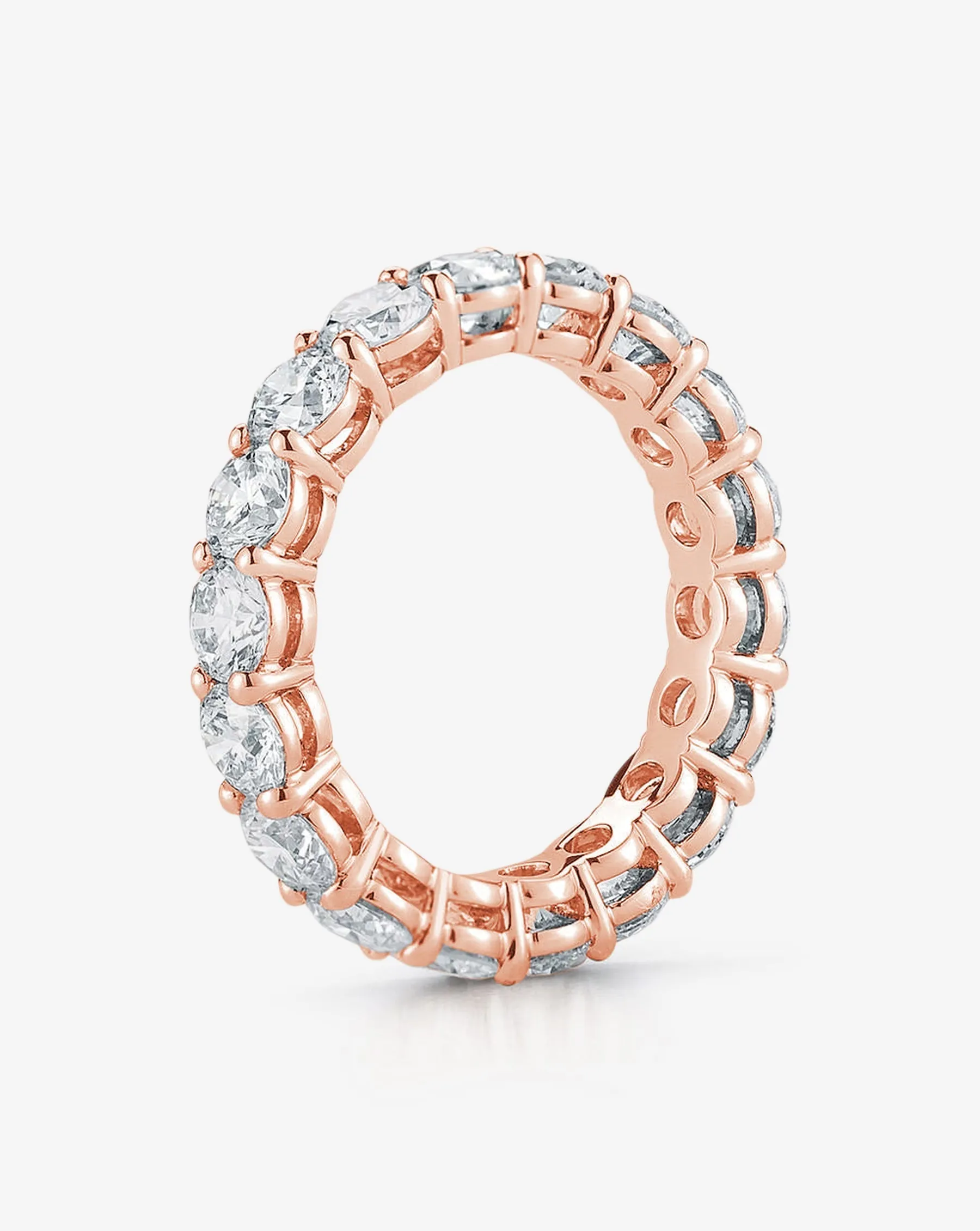 Round Lab Diamond Eternity Band