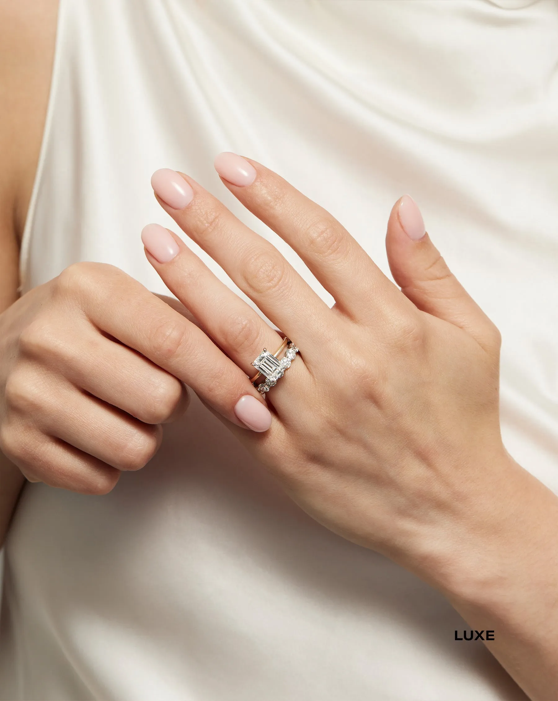 Round Lab Diamond Eternity Band