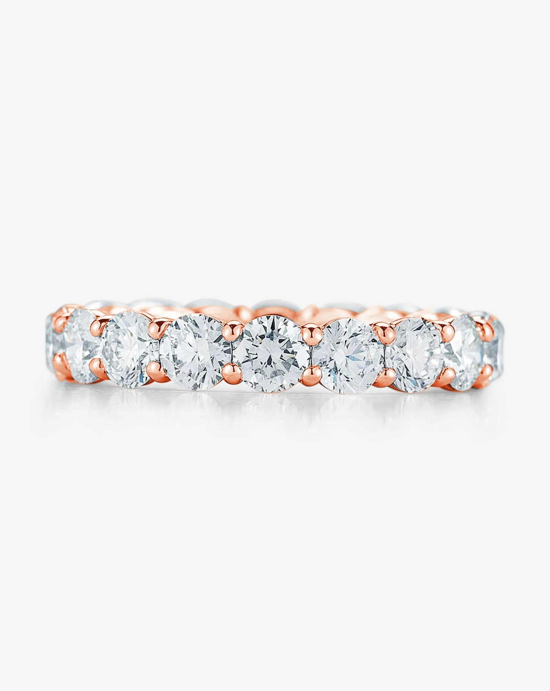 Round Lab Diamond Eternity Band