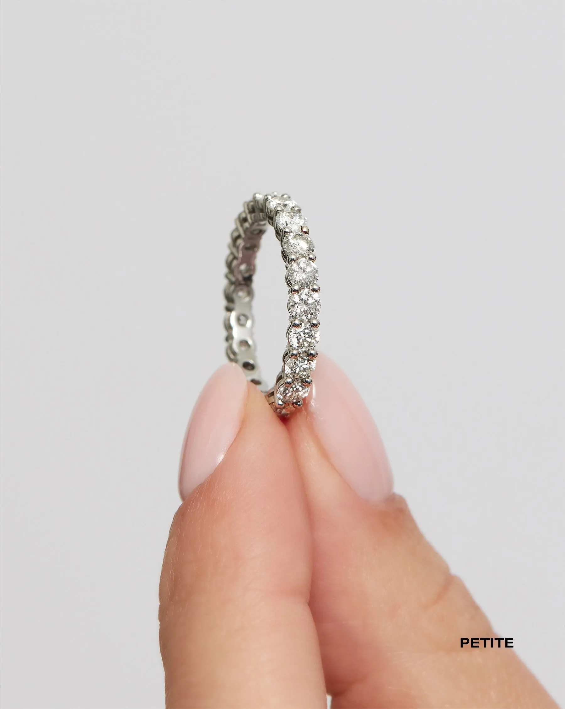 Round Lab Diamond Eternity Band