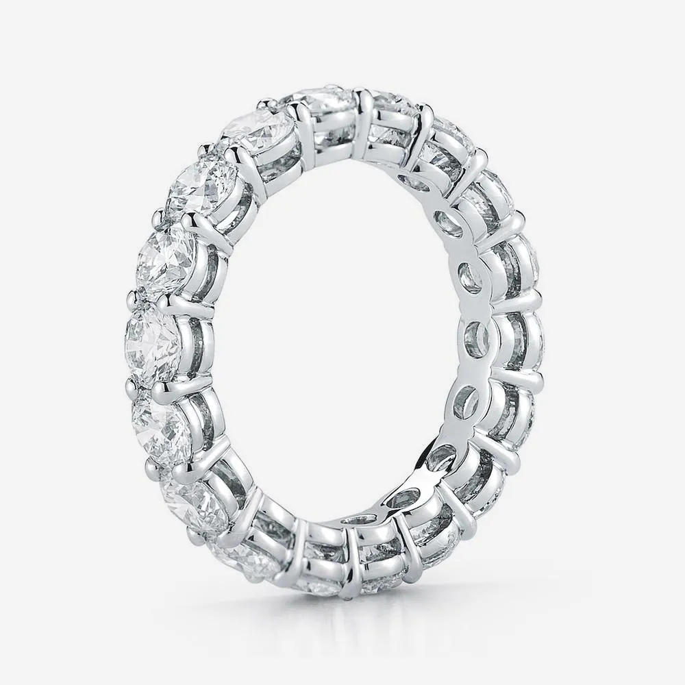 Round Lab Diamond Eternity Band