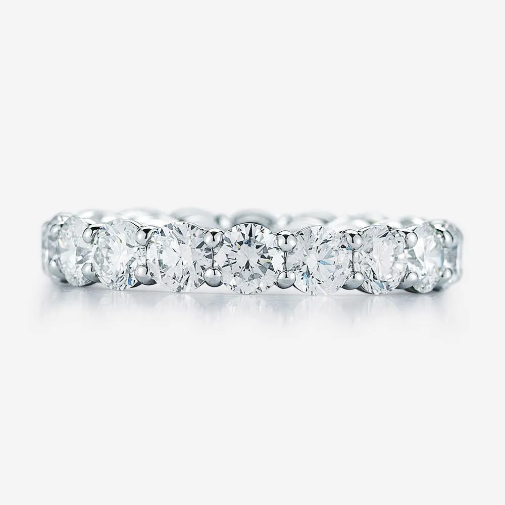 Round Lab Diamond Eternity Band