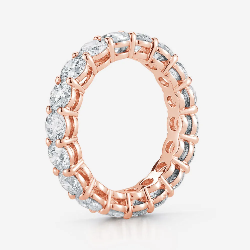 Round Lab Diamond Eternity Band