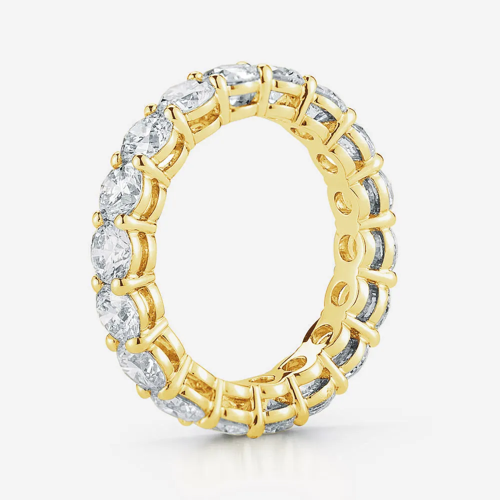 Round Lab Diamond Eternity Band