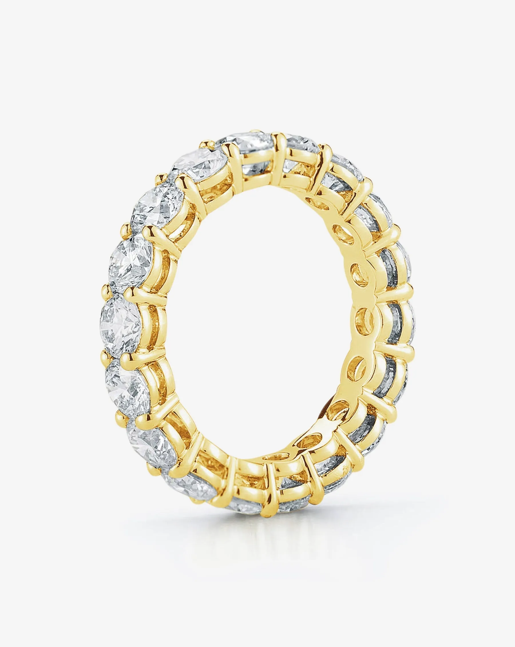 Round Lab Diamond Eternity Band