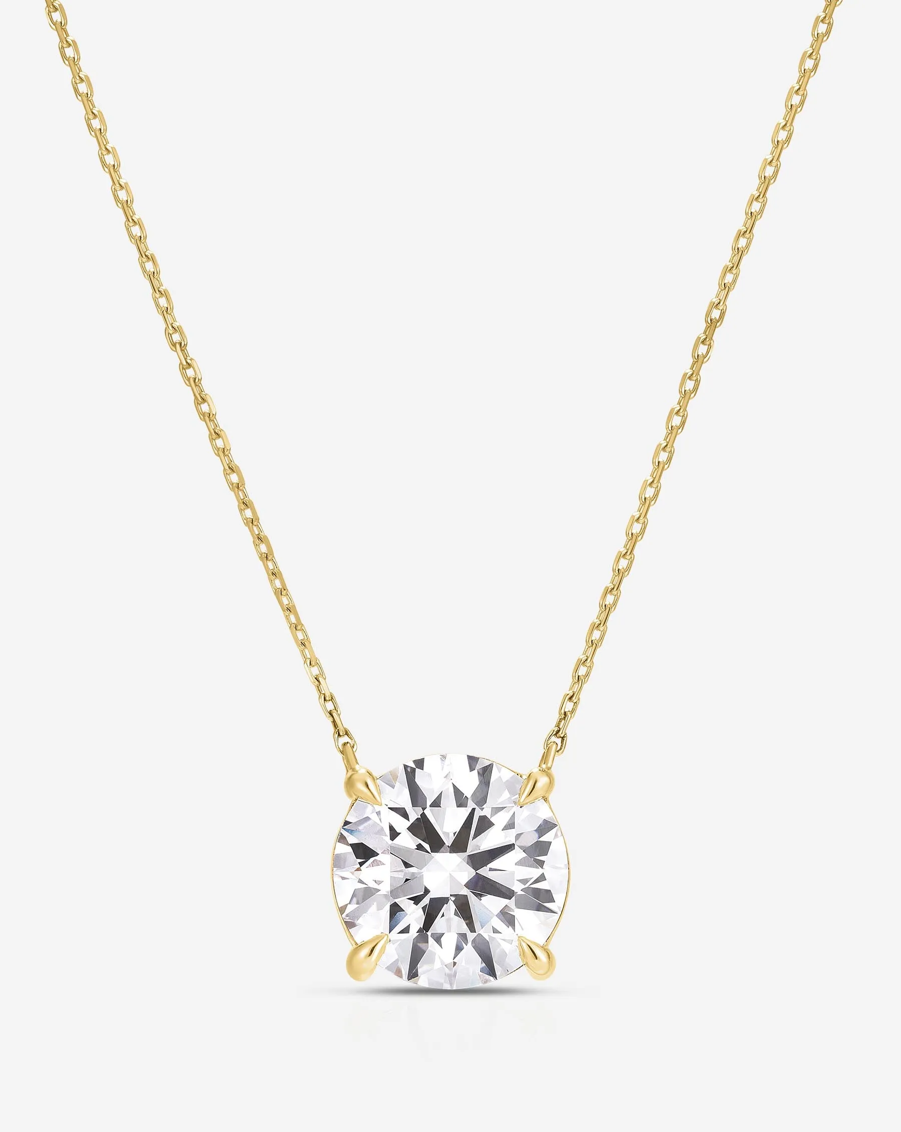 Round Lab Diamond Necklace