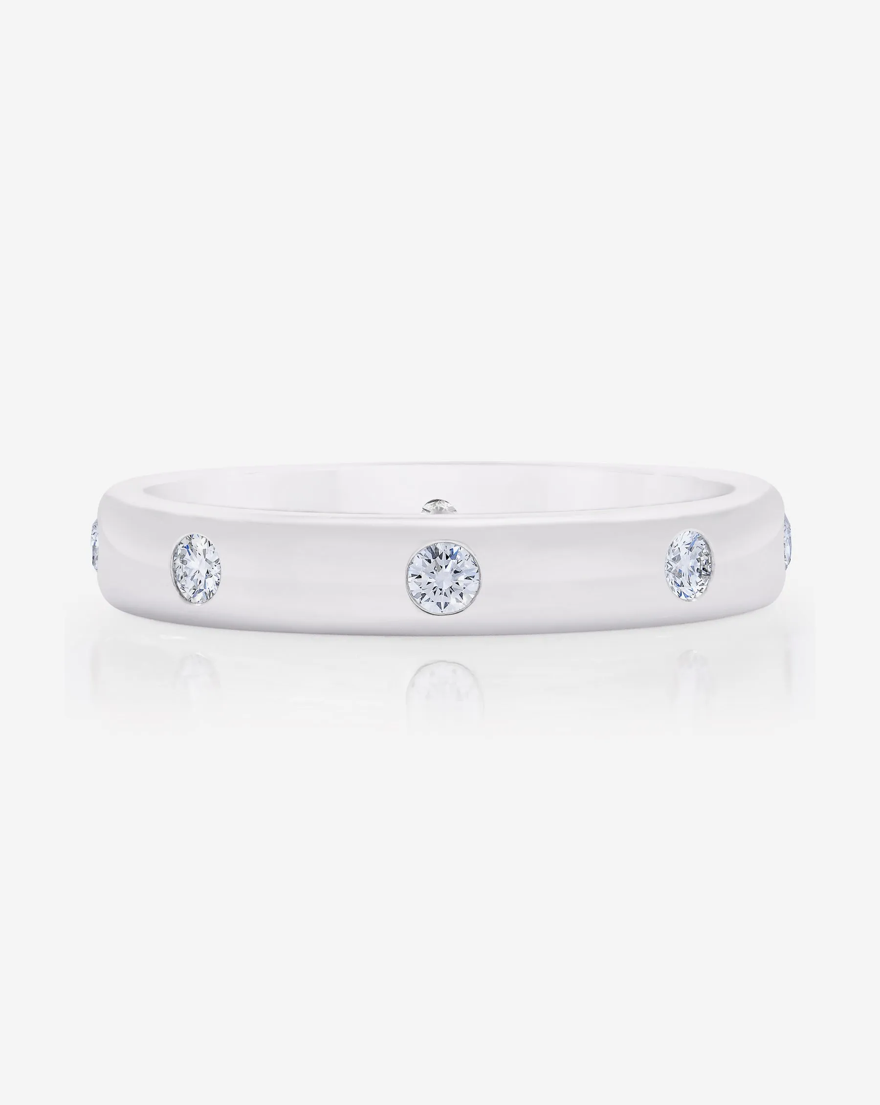 Round Luxe Inlay Eternity Band