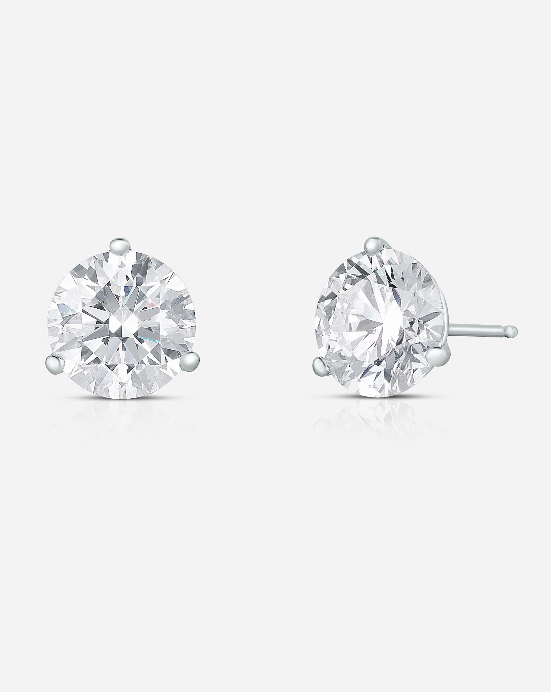 Round Lab Diamond Studs