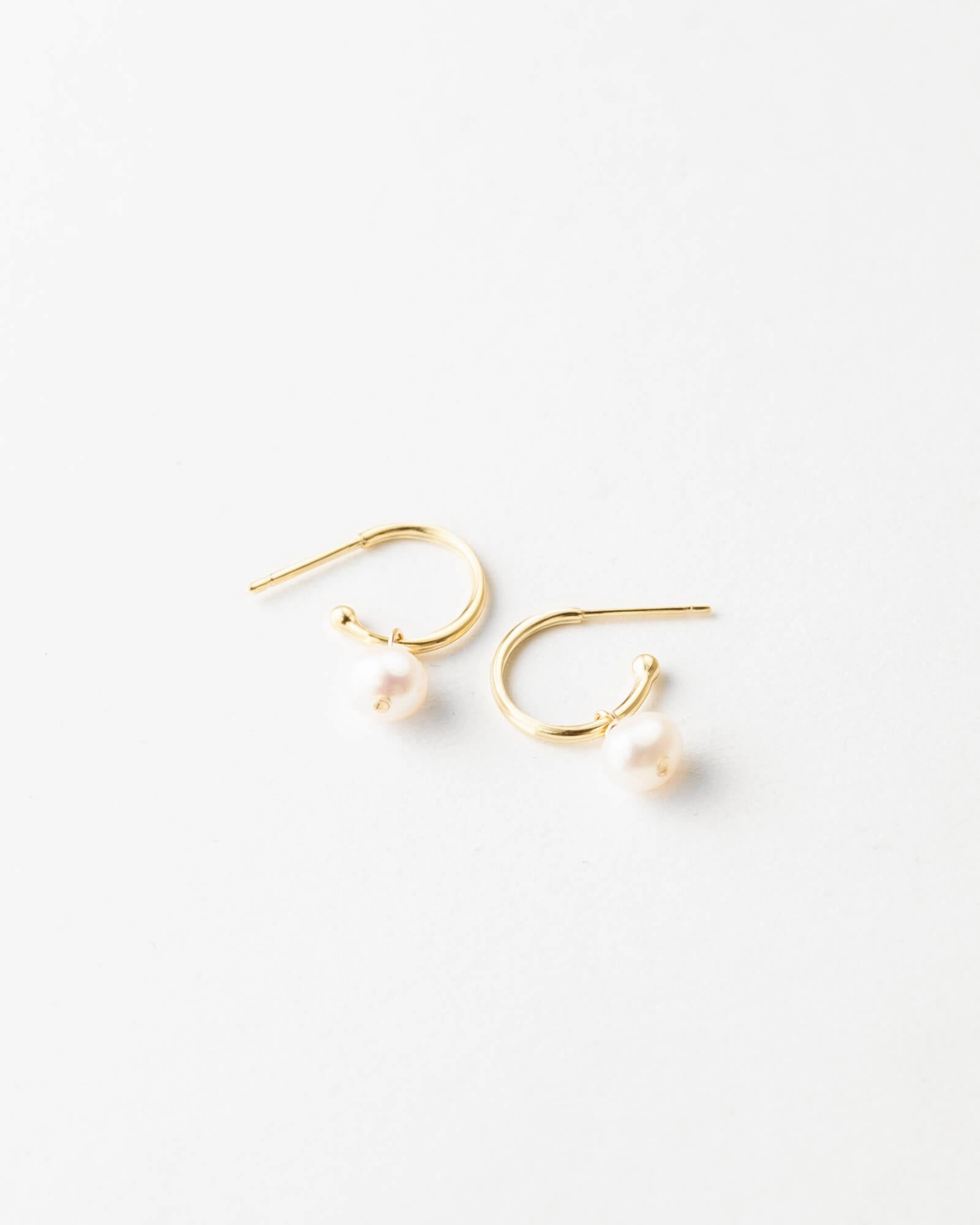 Sia Pearl Huggie Hoops