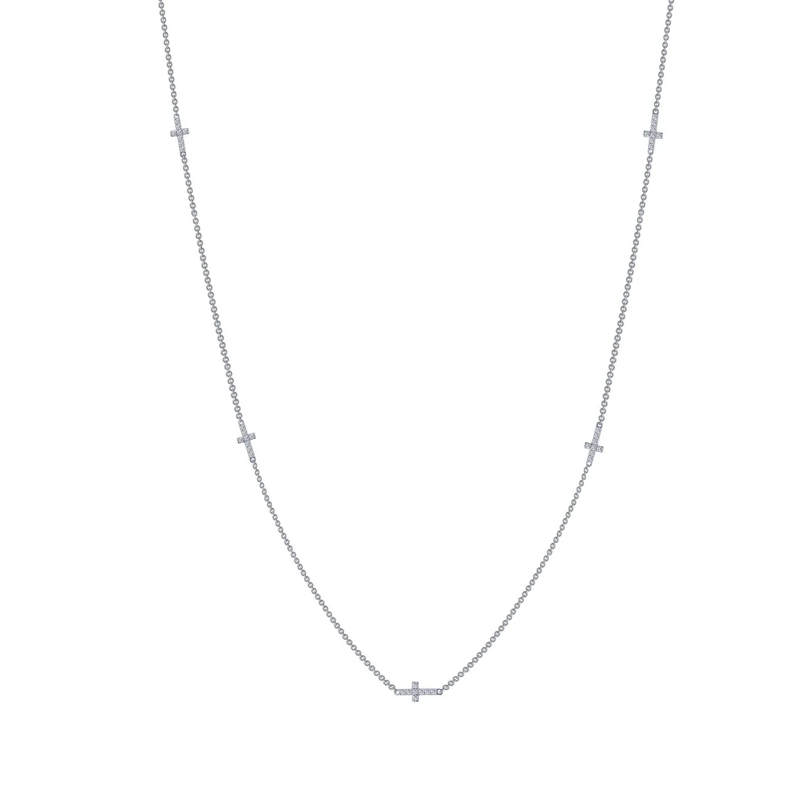 Sideways Cross Necklace N0034CLP18