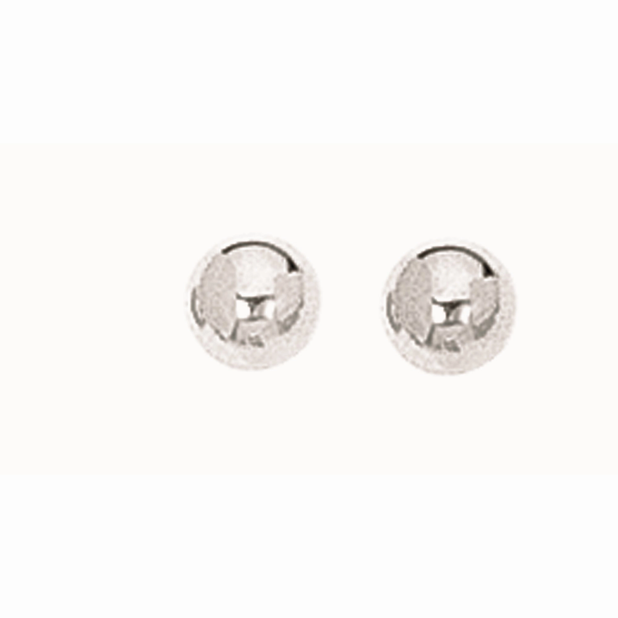 Silver Ball Earring