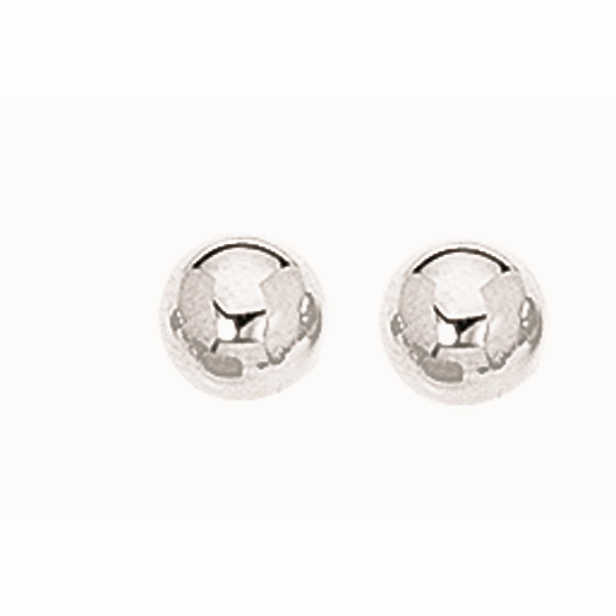 Silver Ball Earring