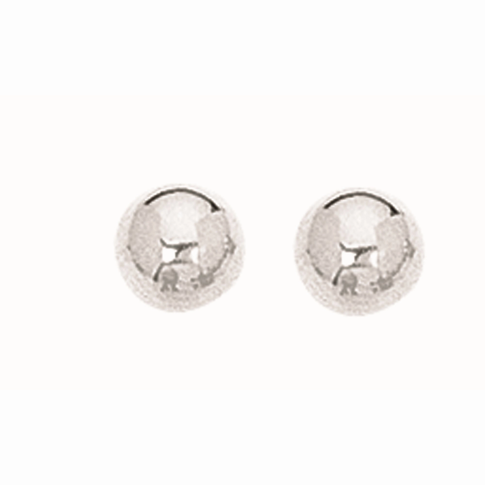 Silver Ball Earring