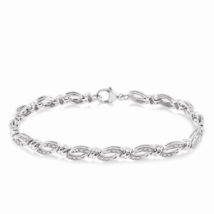 Silver Diamond Bracelet