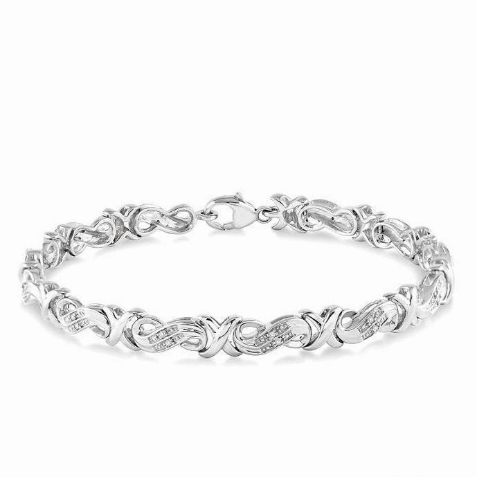 Silver Diamond Bracelet