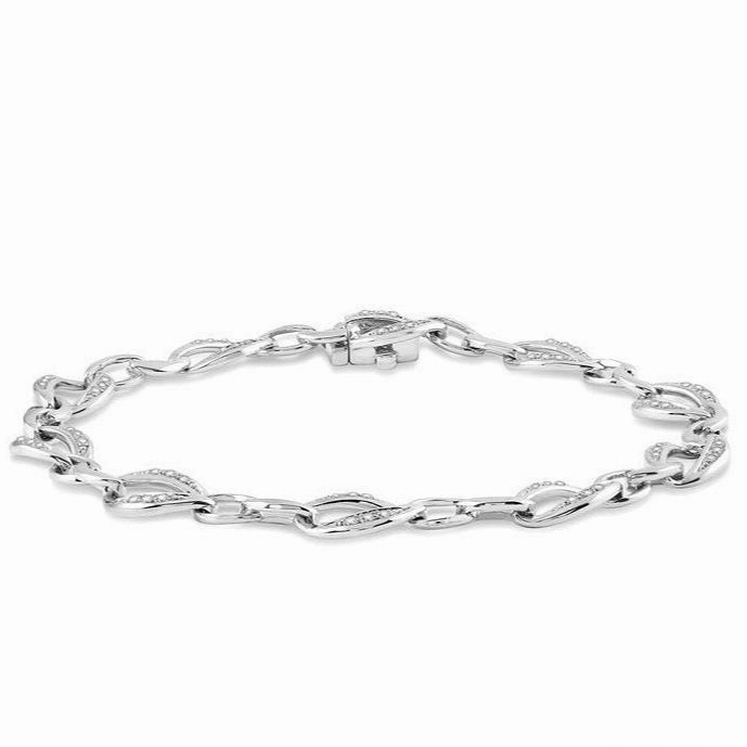 Silver Diamond Bracelet