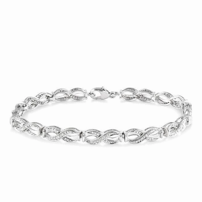 Silver Diamond Bracelet