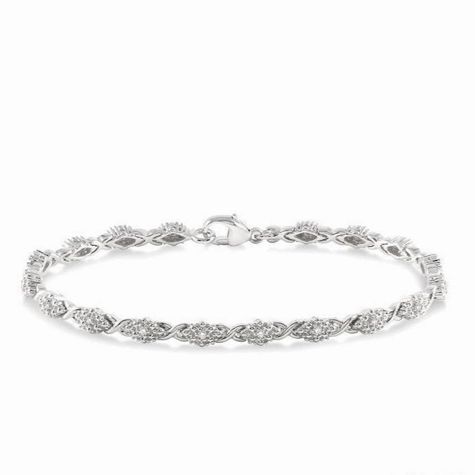 Silver Diamond Bracelet