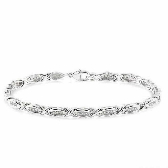 Silver Diamond Bracelet