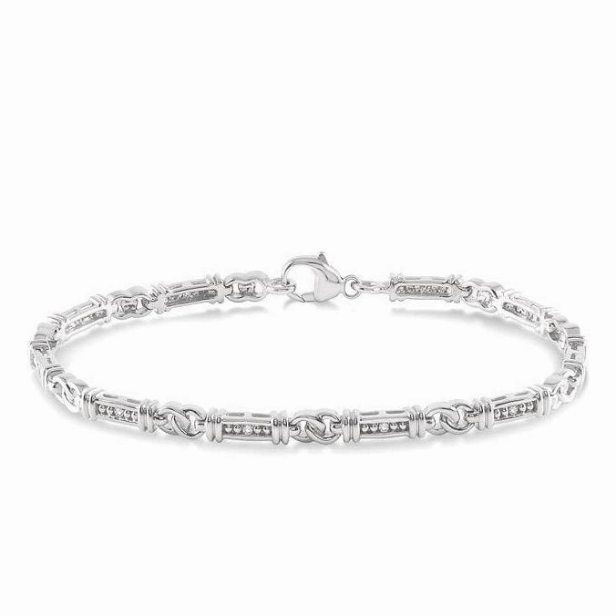 Silver Diamond Bracelet