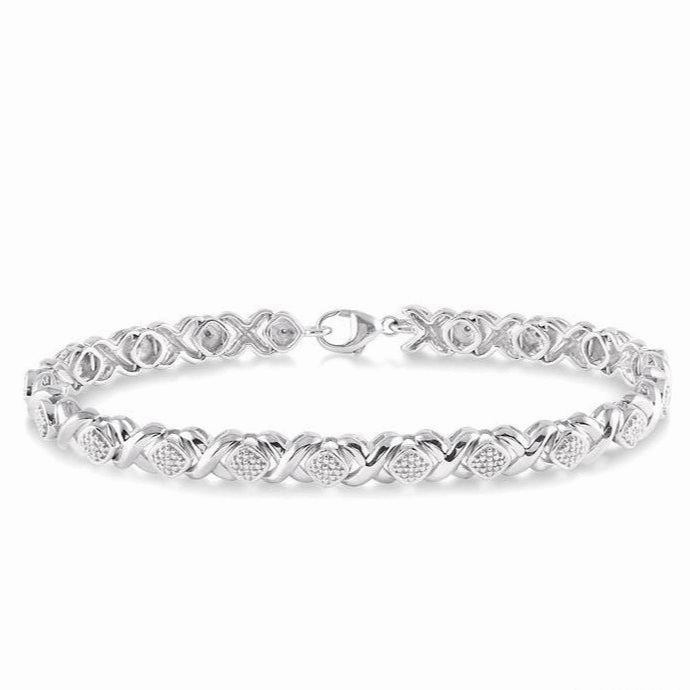 Silver Diamond Bracelet
