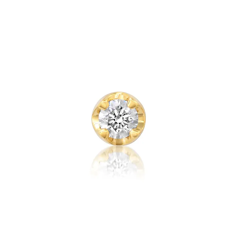 Single Large Illusion Set Diamond Stud