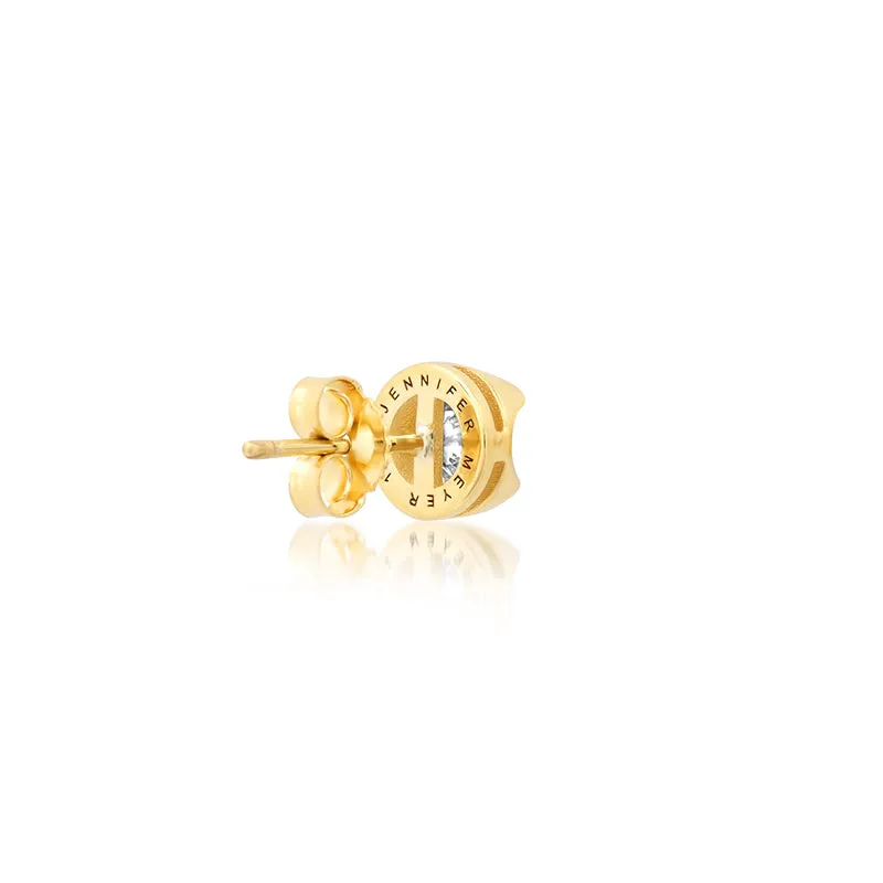 Single Medium Illusion Set Diamond Stud