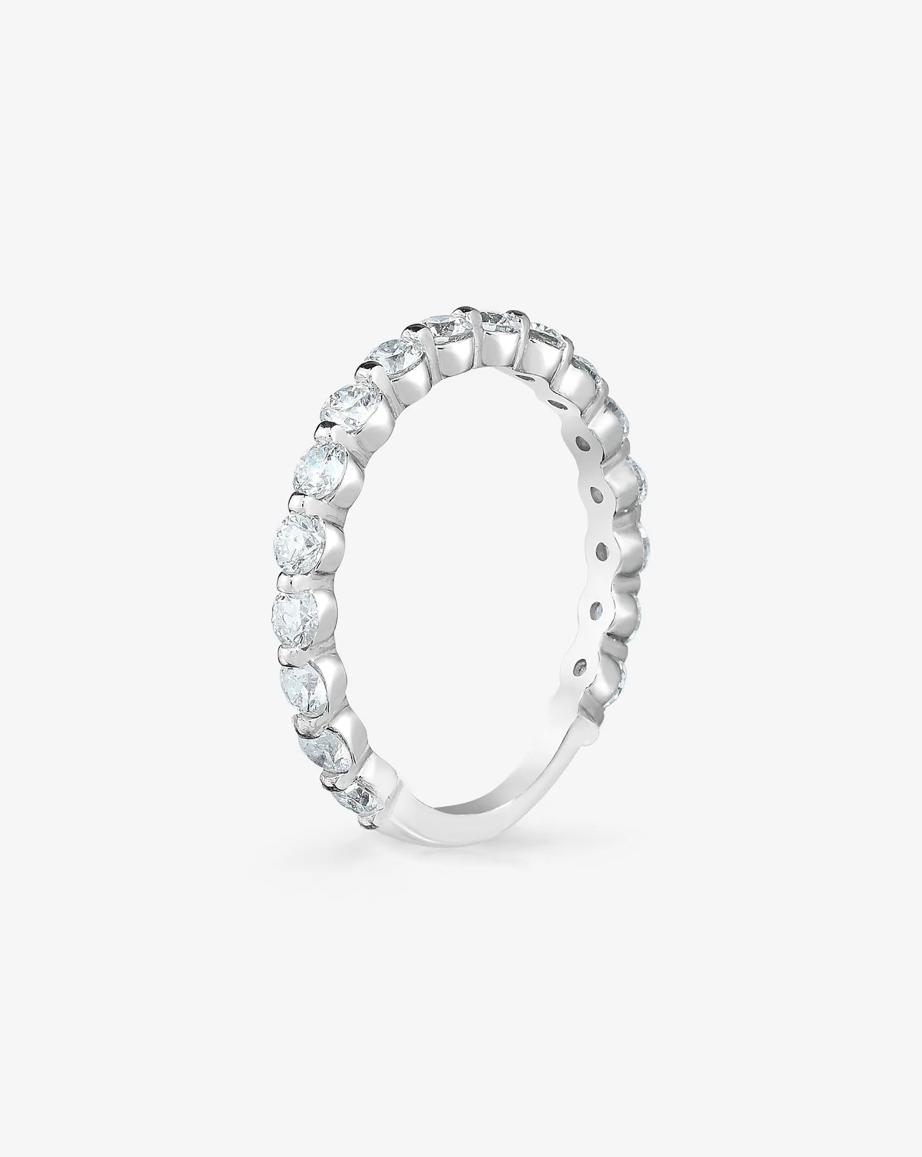Single Prong 3/4 Lab Diamond Band