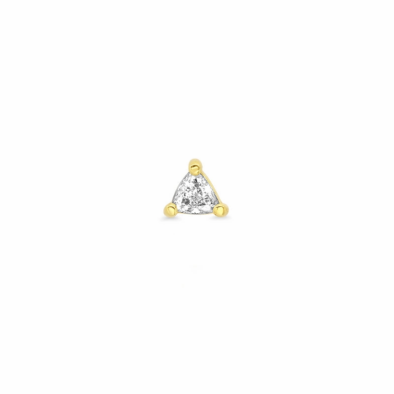 Single Trillion-Cut Diamond Stud