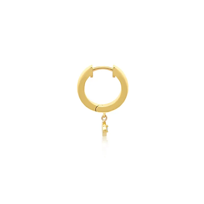 Small Huggies with Mini Open Evil Eye Drop