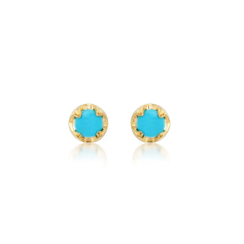 Small Illusion Set Turquoise Studs