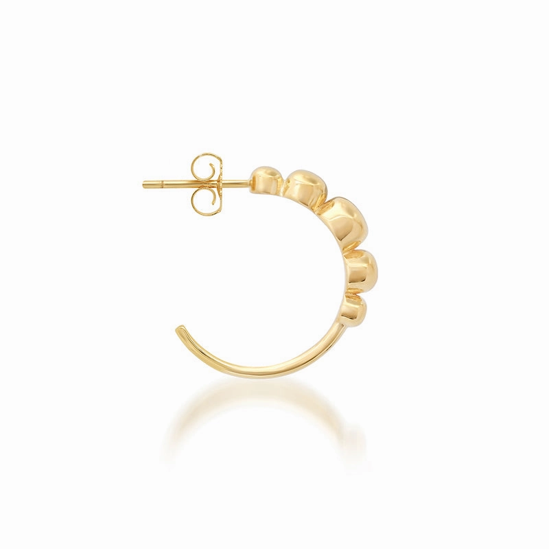 Small Graduated Bezel Hoops