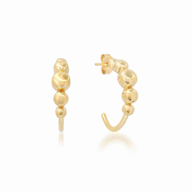 Small Graduated Bezel Hoops