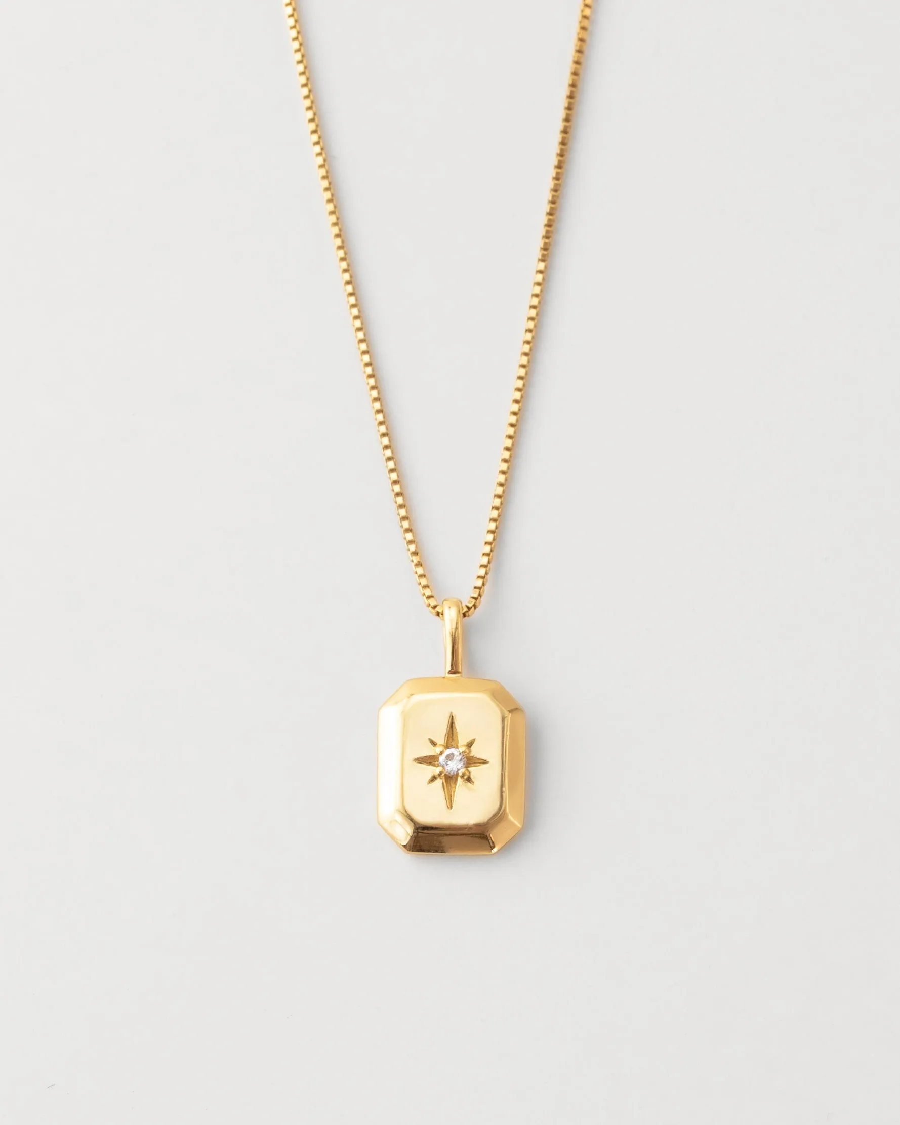 Solid Gold Starlight Birthstone Necklace