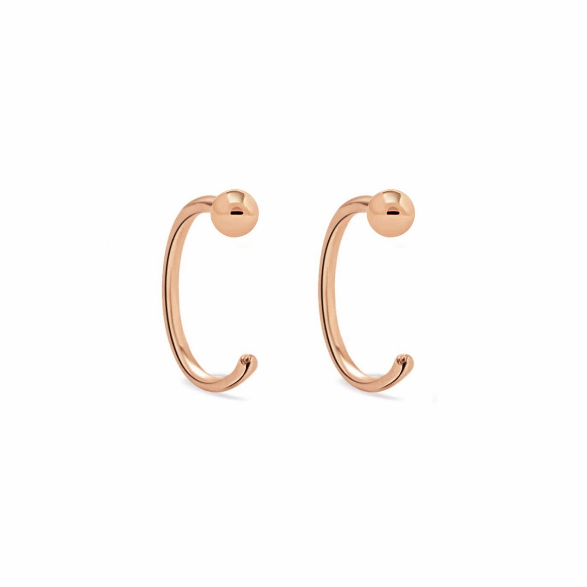 Sphere Huggie Earrings
