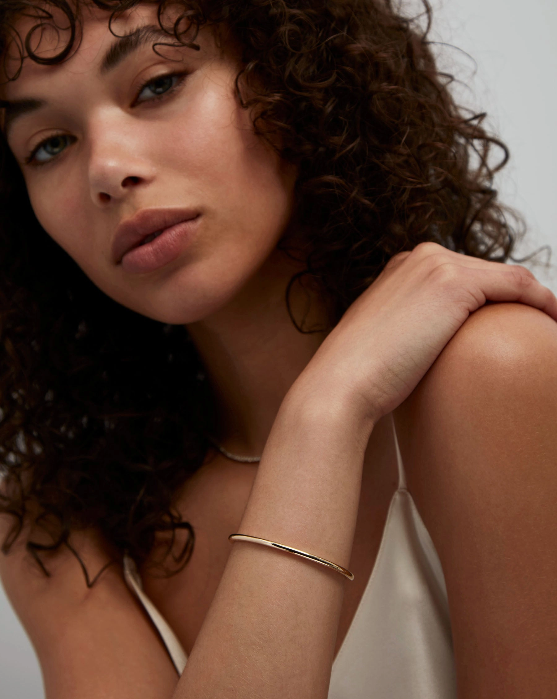 Stackable Gold Cloud Bangle