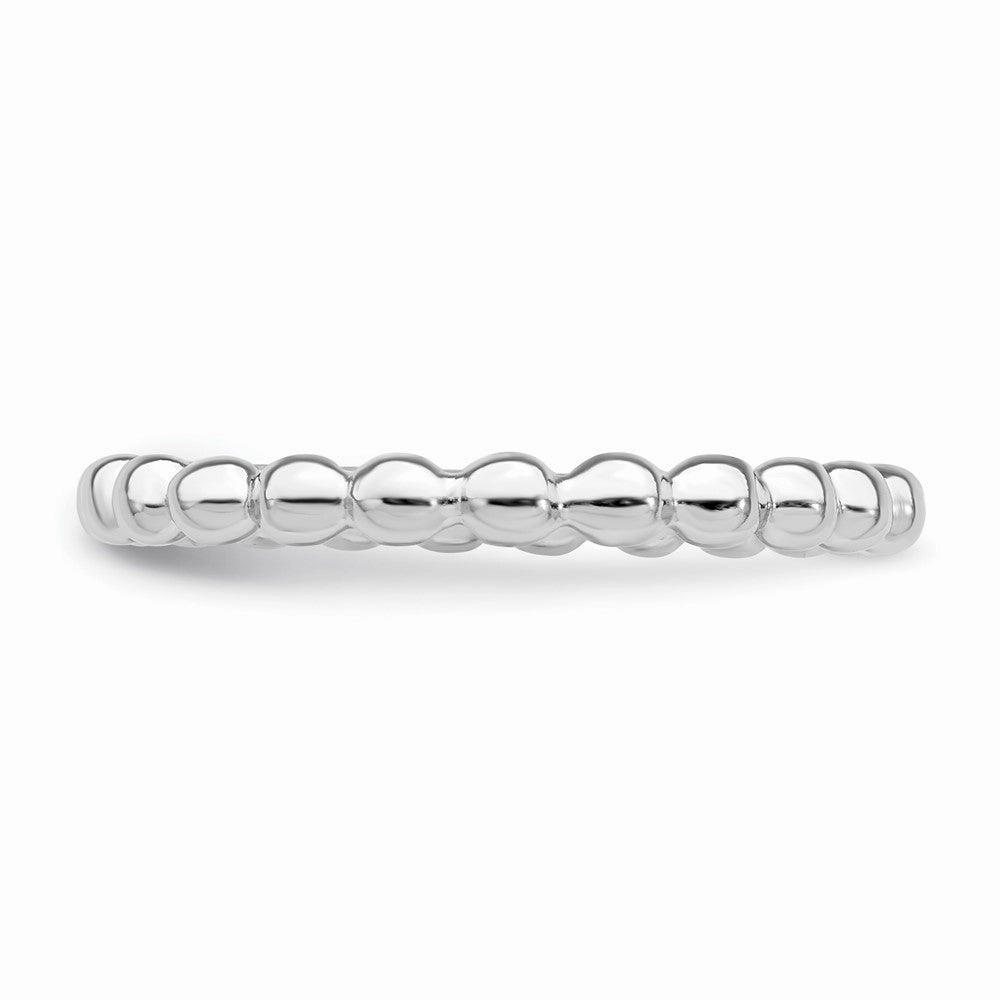 Sterling Silver Rhodium Plated Ring