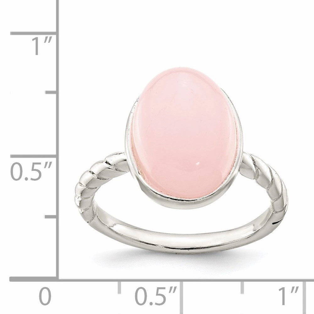 Sterling Silver Rose Quartz Ring