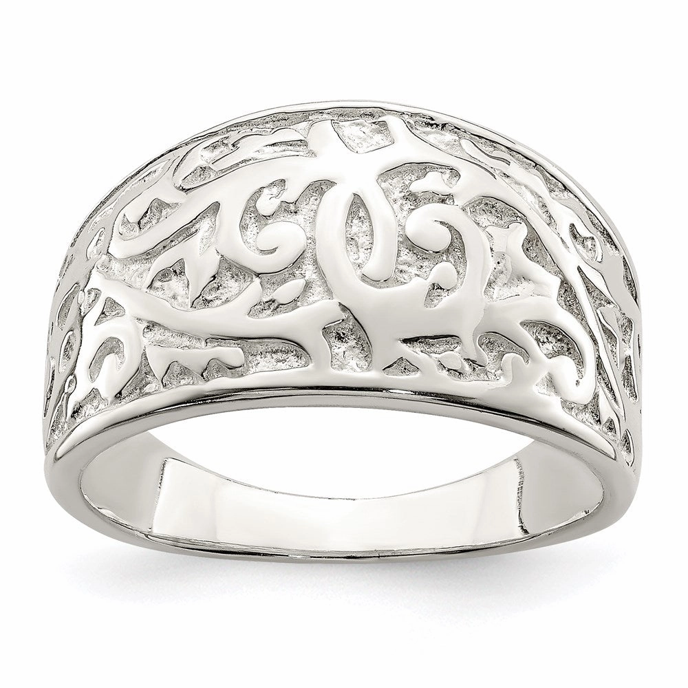 Sterling Silver Swirl Design Ring