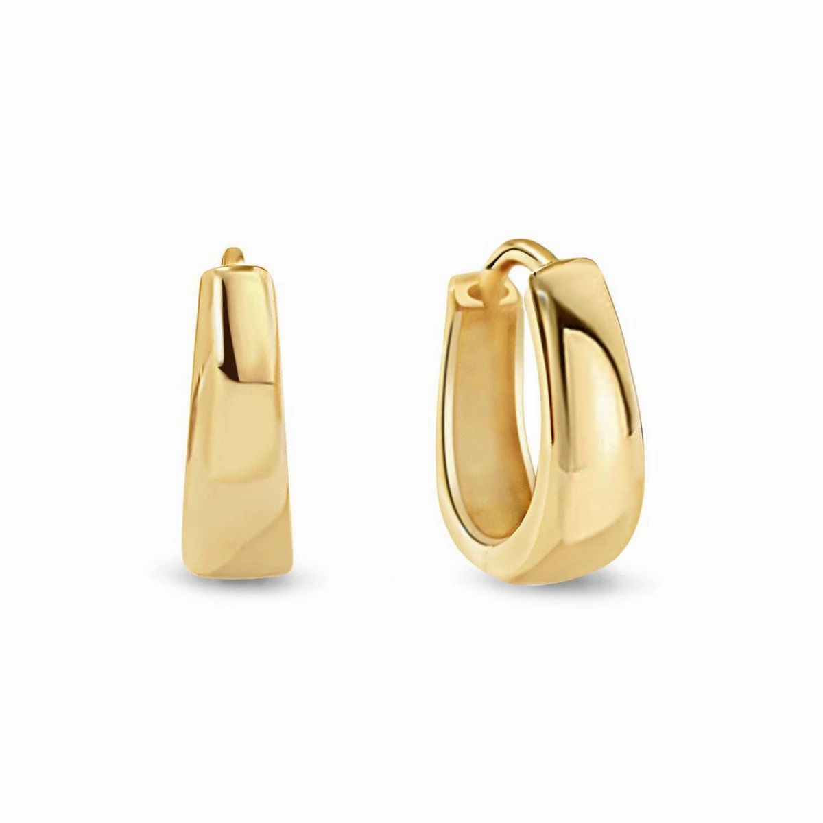 Teardrop Huggie Hoops