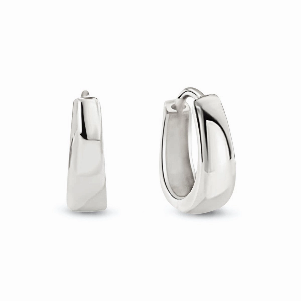 Teardrop Huggie Hoops