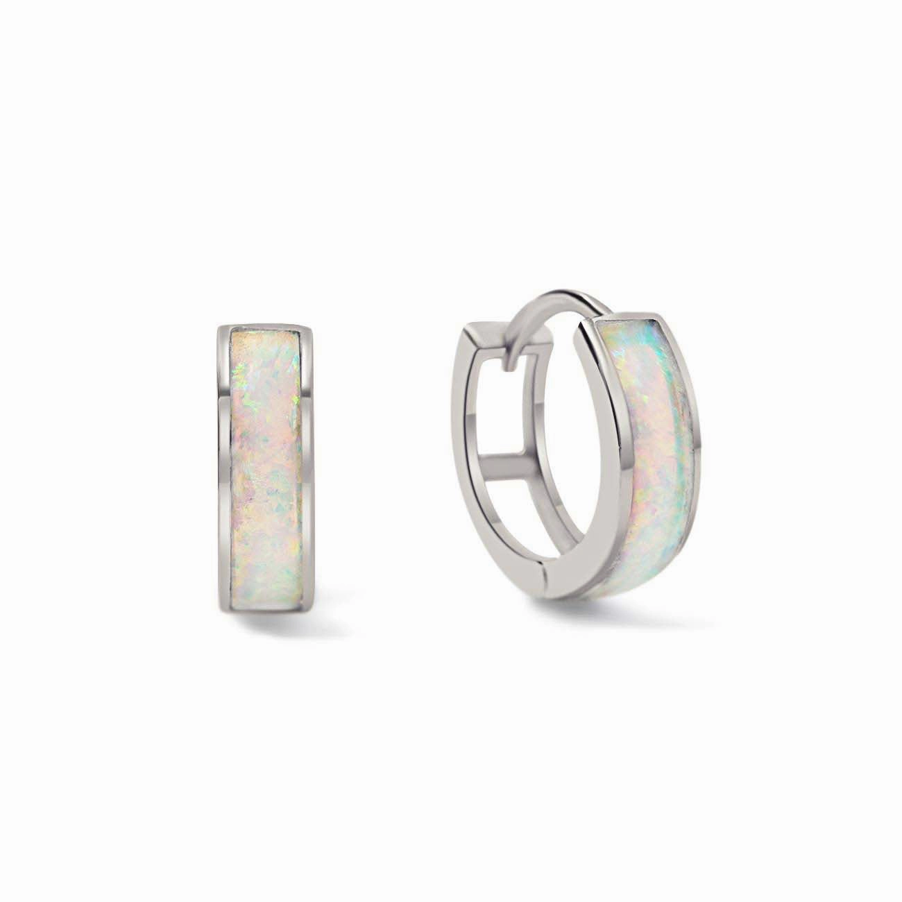 Thick Opal Huggies