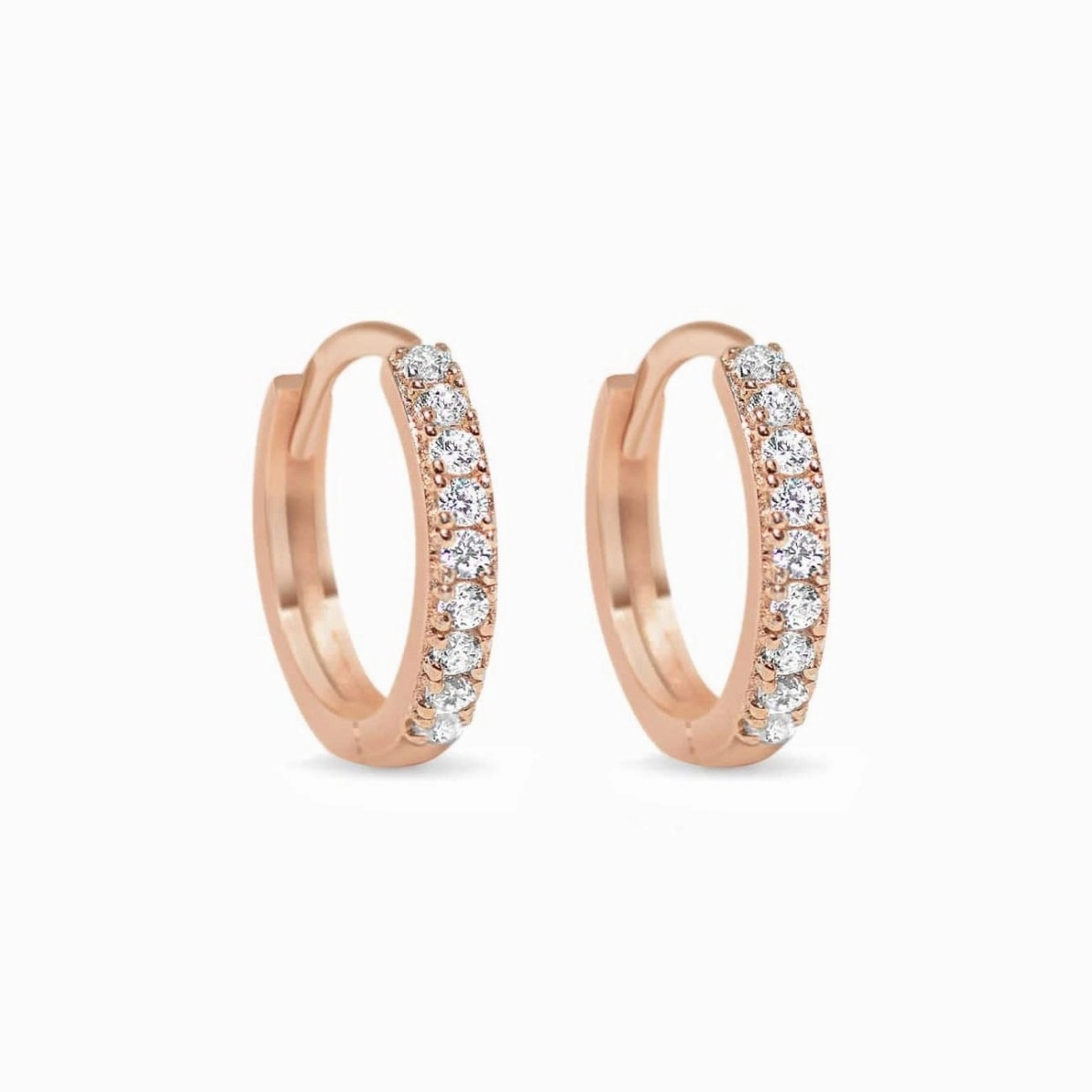 Thin Pav Huggie Hoops