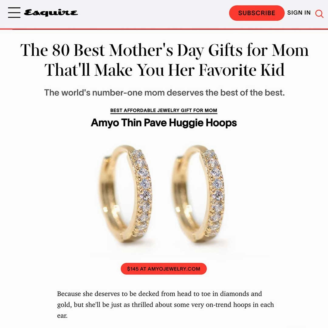 Thin Pav Huggie Hoops