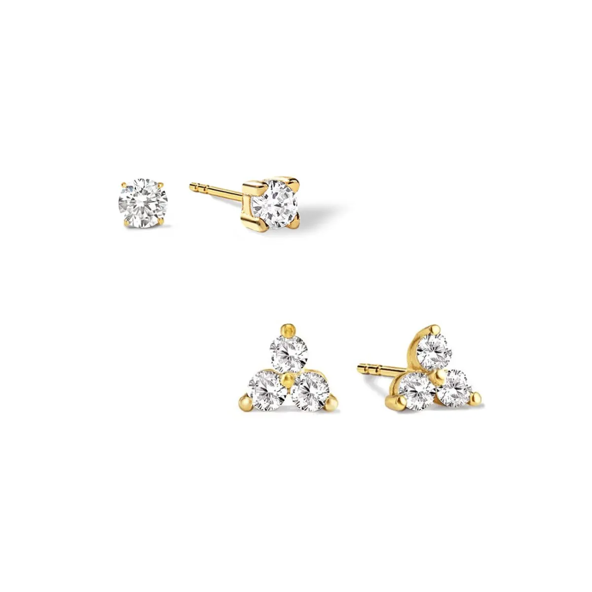 Tiny Clover Pav Studs Set