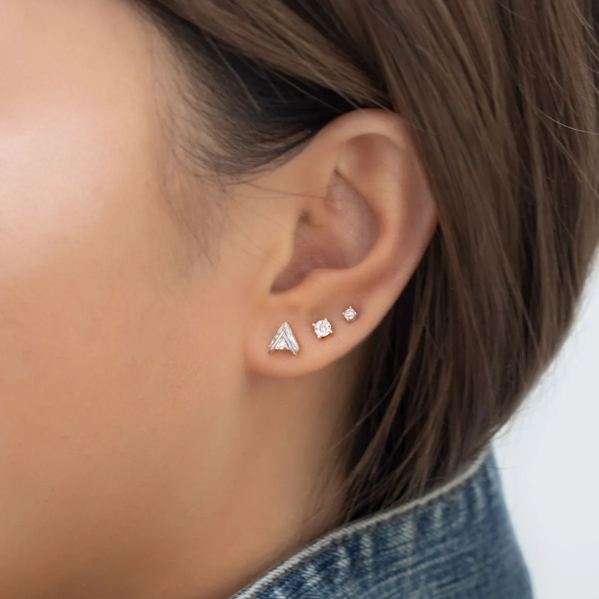 Tiny Crystal Studs Set