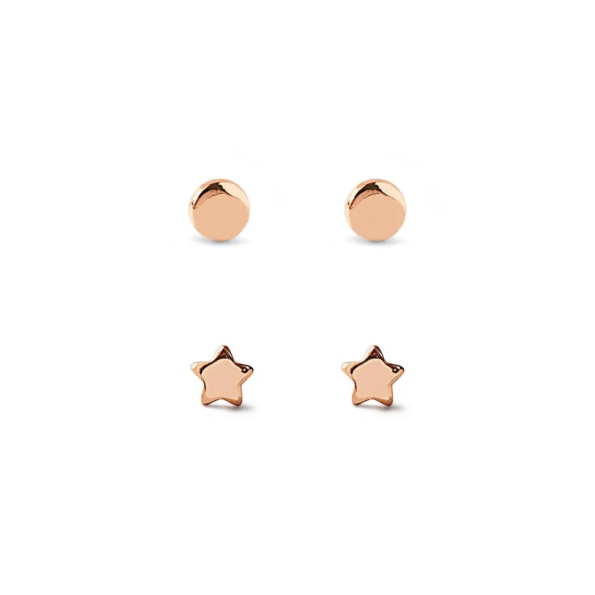 Tiny Disc   Star Studs