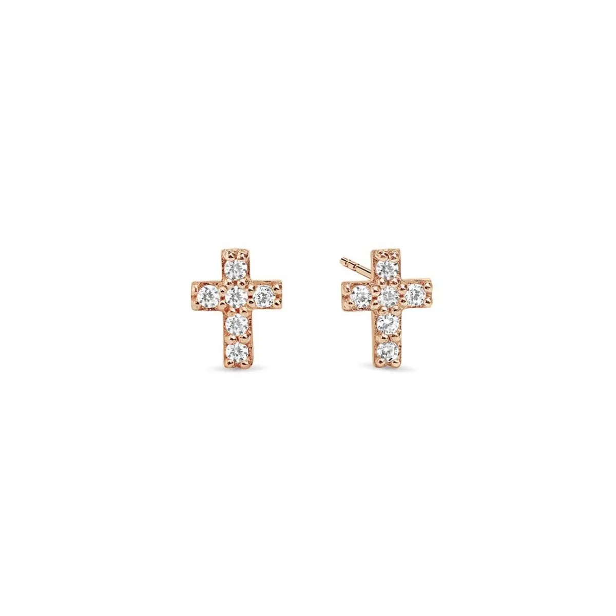 Tiny Pav Cross Studs