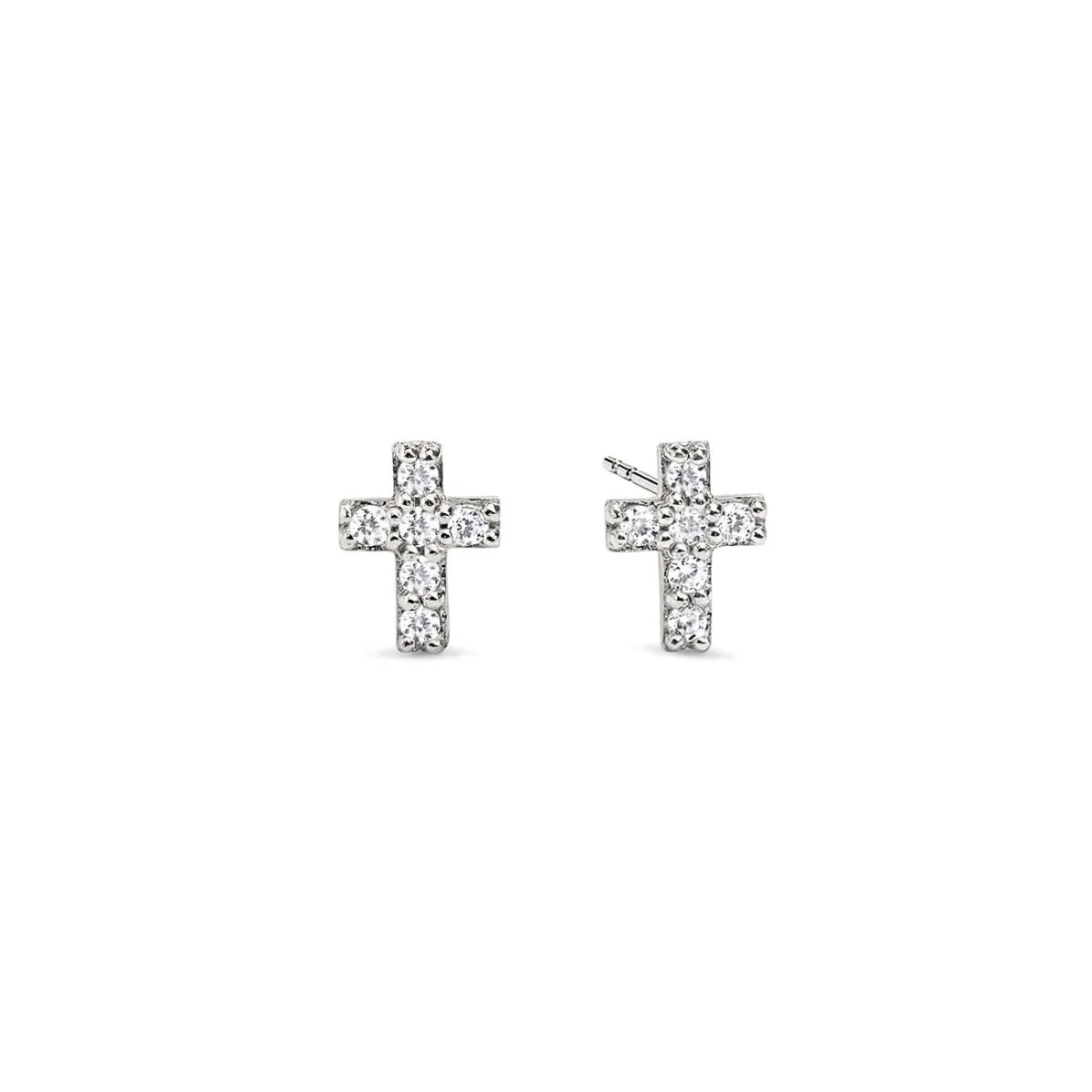 Tiny Pav Cross Studs