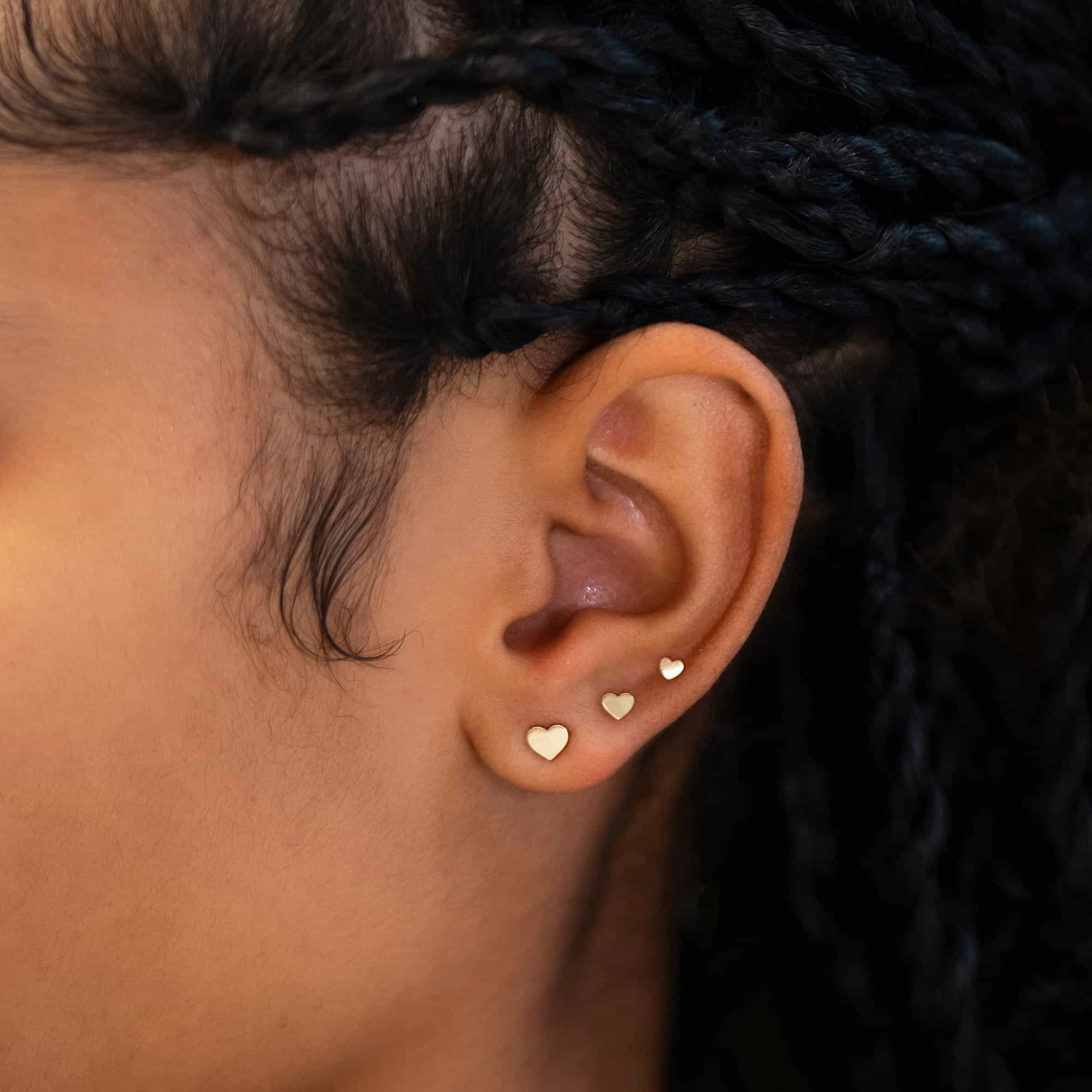 Tiny Heart Studs
